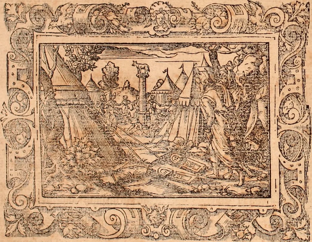 An illustration from The Holie Bible : conteynyng the Olde Testament and the Newe, 1568, leaf 163