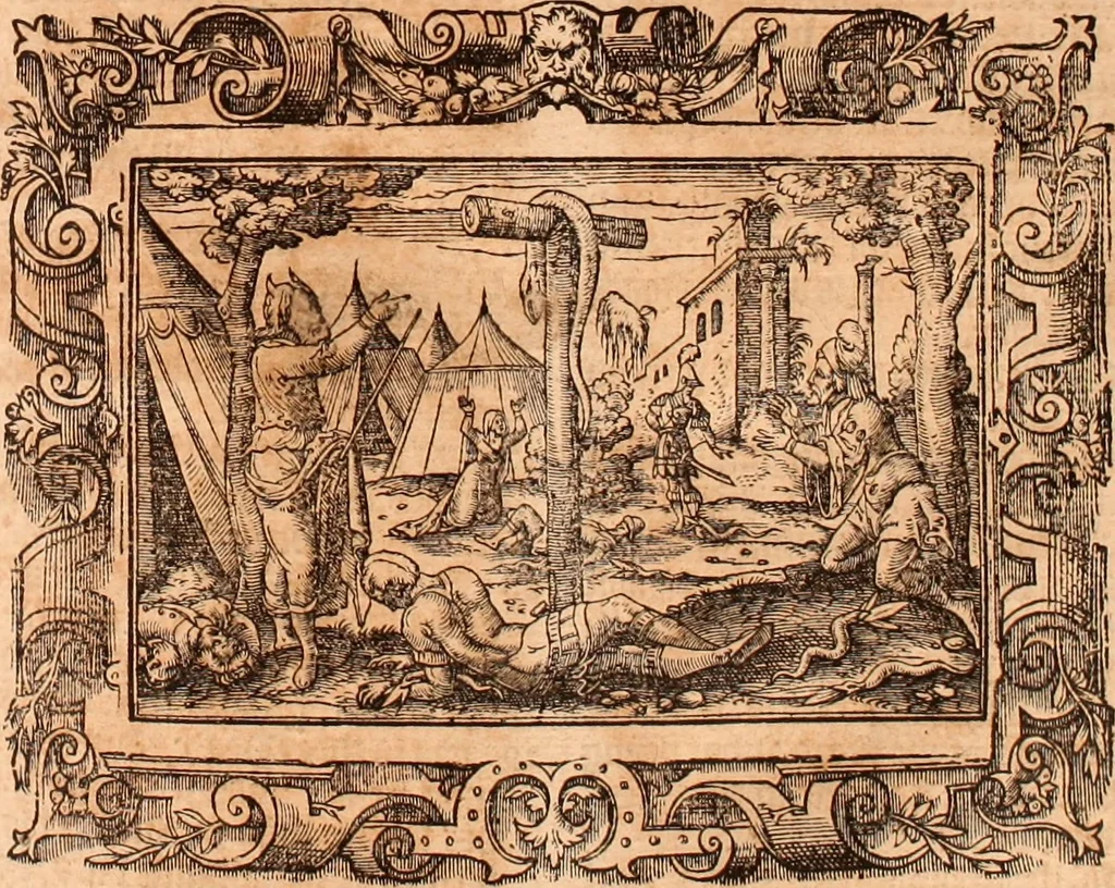 An illustration from The Holie Bible : conteynyng the Olde Testament and the Newe, 1568, leaf 248