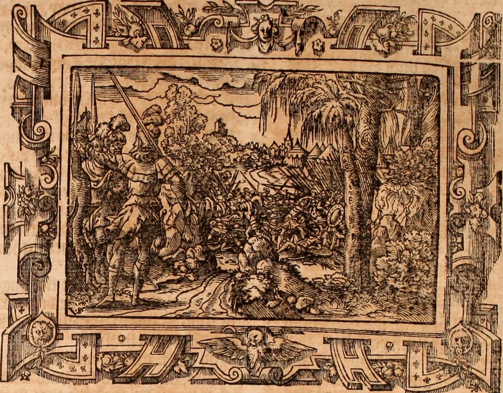 An illustration from The Holie Bible : conteynyng the Olde Testament and the Newe, 1568, leaf 250