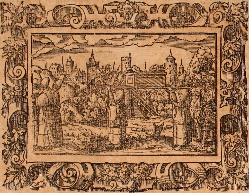 An illustration from The Holie Bible : conteynyng the Olde Testament and the Newe, 1568, leaf 319