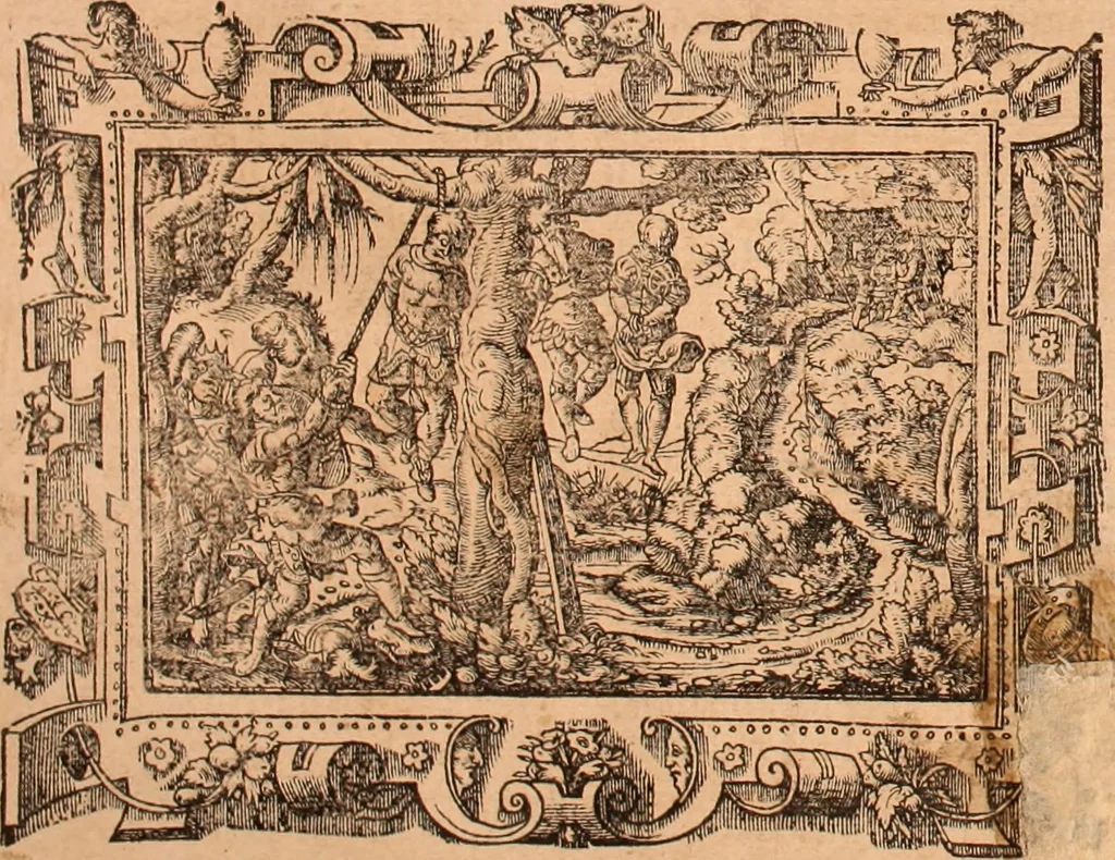 An illustration from The Holie Bible : conteynyng the Olde Testament and the Newe, 1568, leaf 329