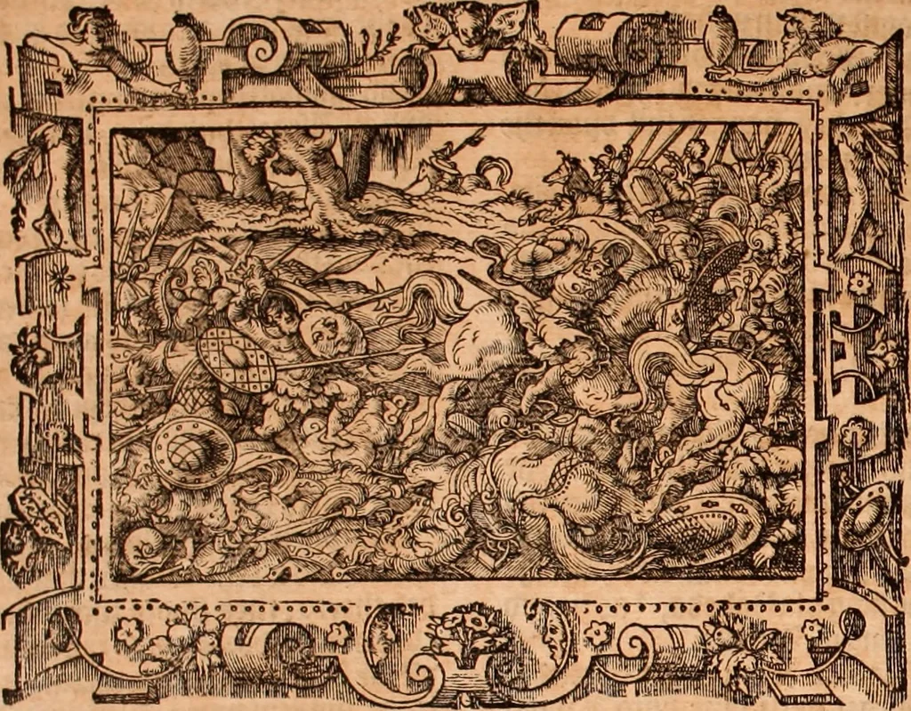 An illustration from The Holie Bible : conteynyng the Olde Testament and the Newe, 1568, leaf 331
