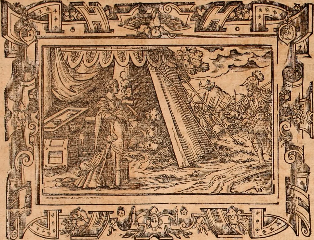 An illustration from The Holie Bible : conteynyng the Olde Testament and the Newe, 1568, leaf 353