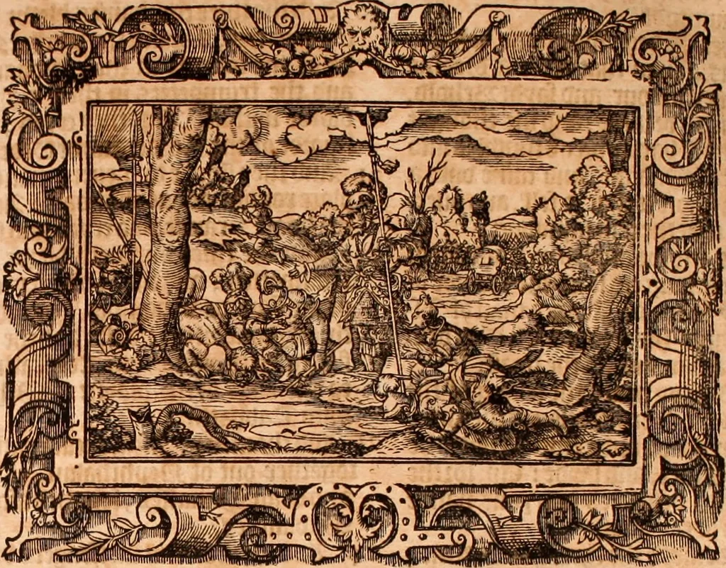 An illustration from The Holie Bible : conteynyng the Olde Testament and the Newe, 1568, leaf 358