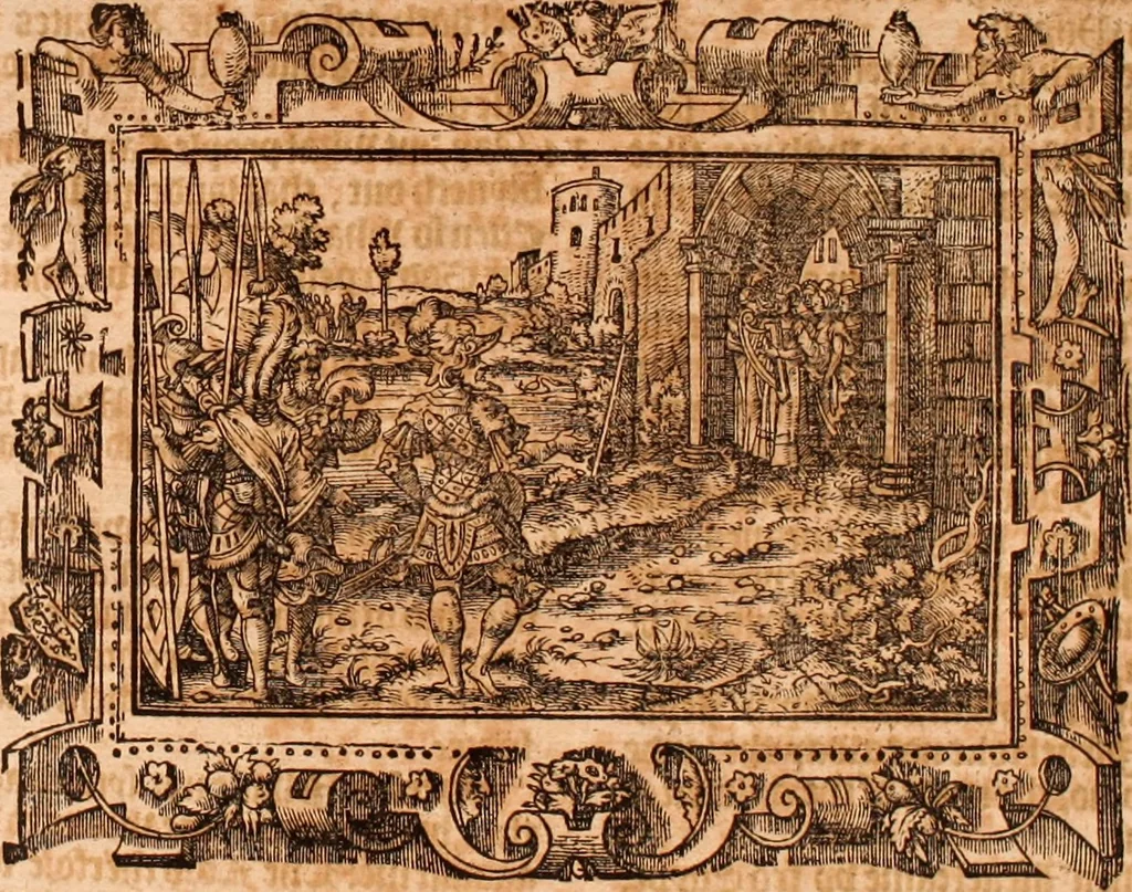 An illustration from The Holie Bible : conteynyng the Olde Testament and the Newe, 1568, leaf 364