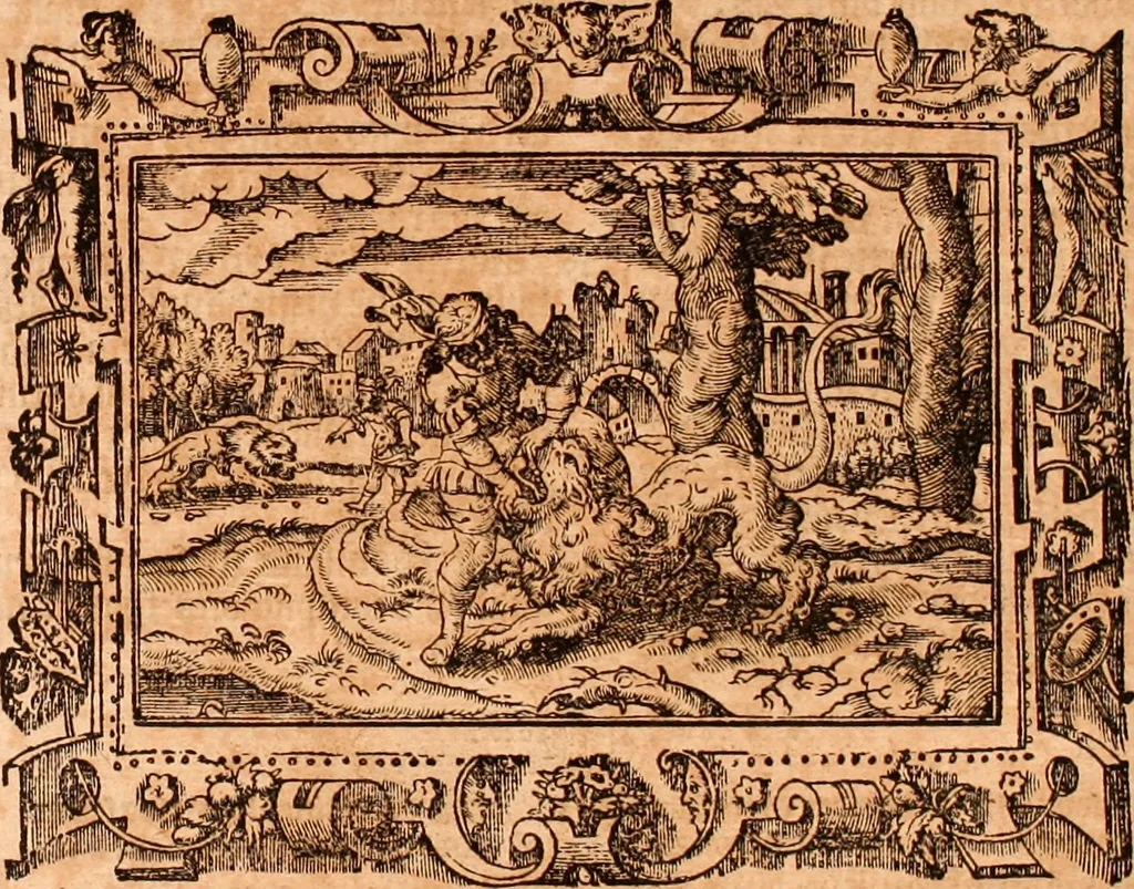 An illustration from The Holie Bible : conteynyng the Olde Testament and the Newe, 1568, leaf 368