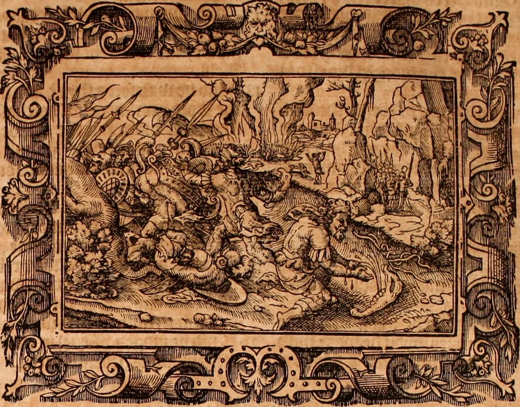 An illustration from The Holie Bible : conteynyng the Olde Testament and the Newe, 1568, leaf 370