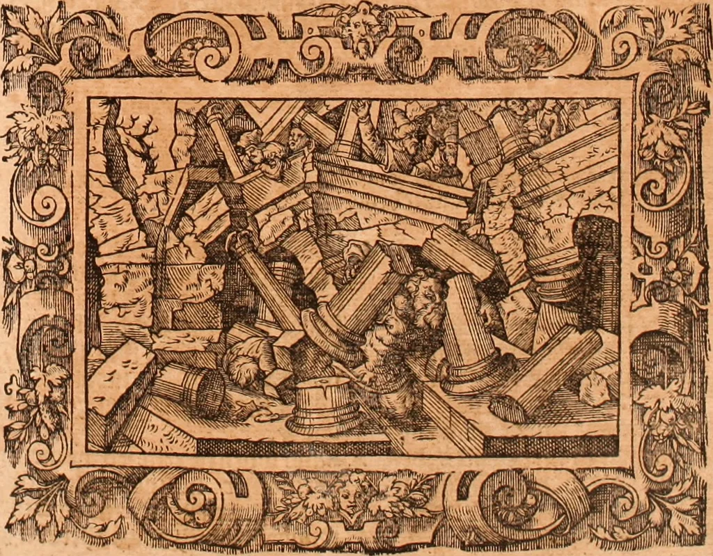 An illustration from The Holie Bible : conteynyng the Olde Testament and the Newe, 1568, leaf 372