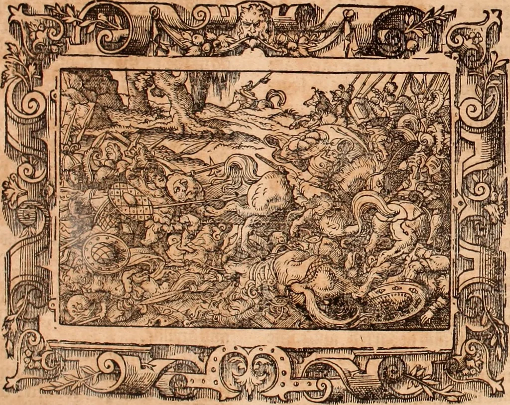 An illustration from The Holie Bible : conteynyng the Olde Testament and the Newe, 1568, leaf 377