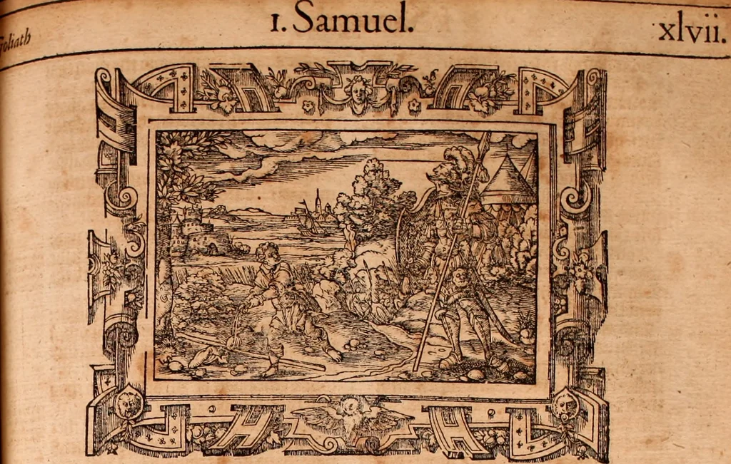 An illustration from The Holie Bible : conteynyng the Olde Testament and the Newe, 1568, leaf 406