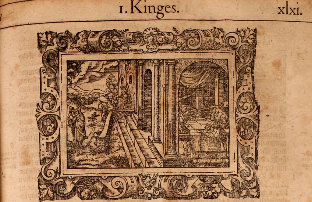 An illustration from The Holie Bible : conteynyng the Olde Testament and the Newe, 1568, leaf 410