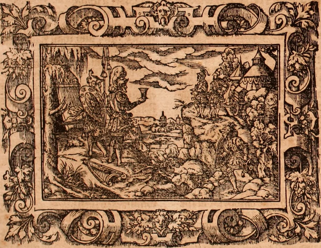 An illustration from The Holie Bible : conteynyng the Olde Testament and the Newe, 1568, leaf 419