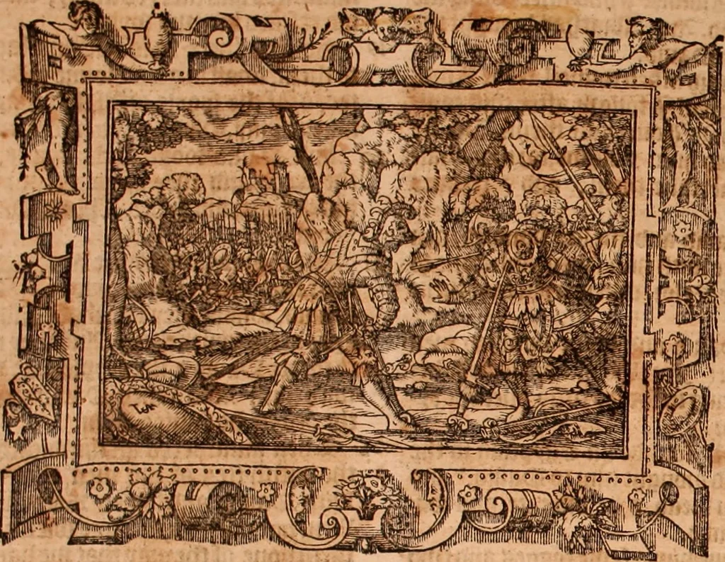 An illustration from The Holie Bible : conteynyng the Olde Testament and the Newe, 1568, leaf 425
