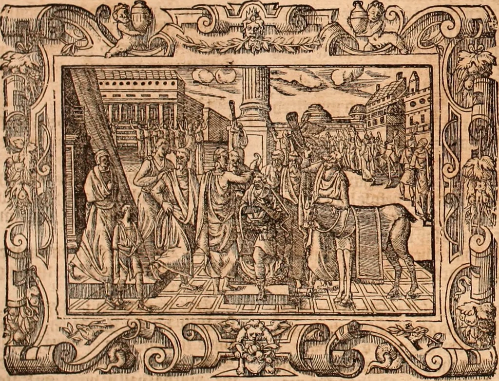 An illustration from The Holie Bible : conteynyng the Olde Testament and the Newe, 1568, leaf 459