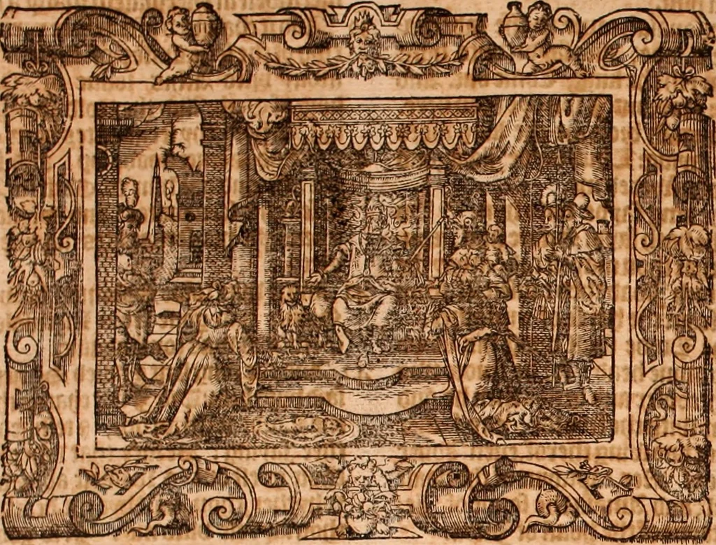An illustration from The Holie Bible : conteynyng the Olde Testament and the Newe, 1568, leaf 463