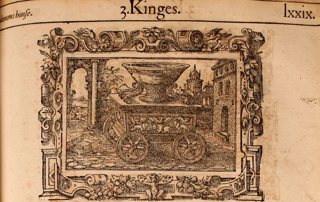 An illustration from The Holie Bible : conteynyng the Olde Testament and the Newe, 1568, leaf 470