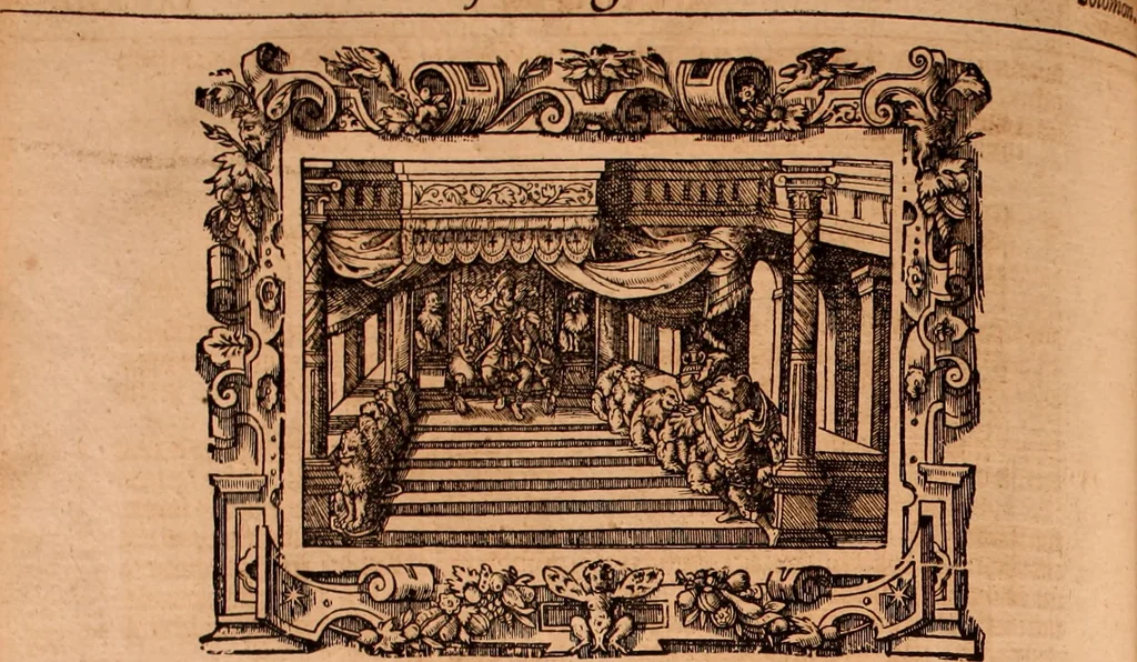 An illustration from The Holie Bible : conteynyng the Olde Testament and the Newe, 1568, leaf 477