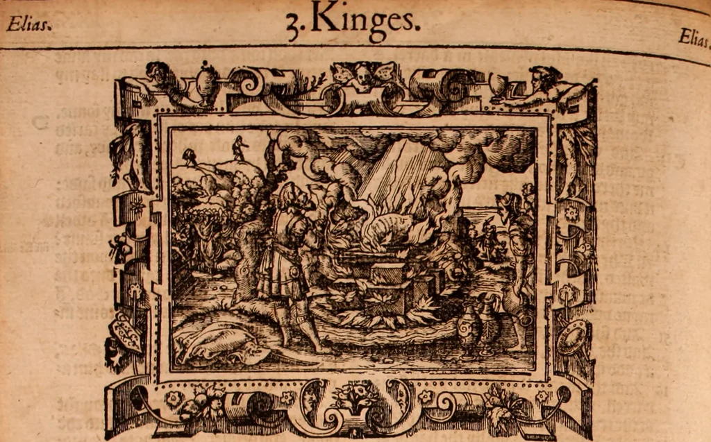 An illustration from The Holie Bible : conteynyng the Olde Testament and the Newe, 1568, leaf 489