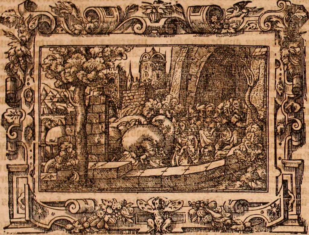 An illustration from The Holie Bible : conteynyng the Olde Testament and the Newe, 1568, leaf 507