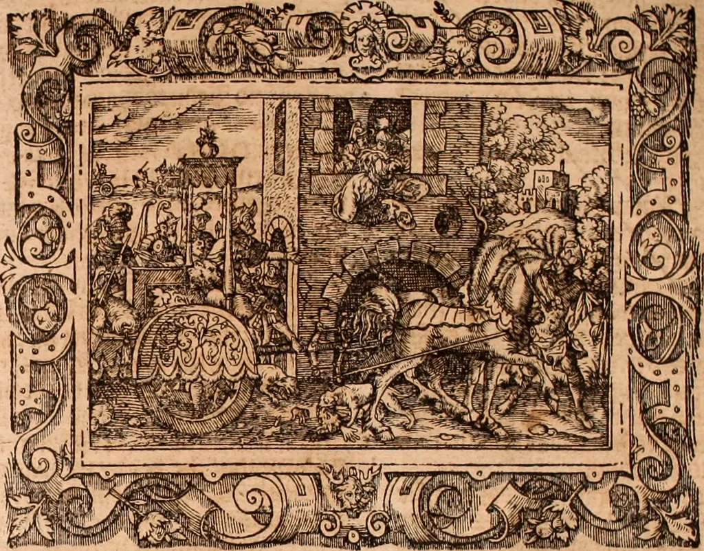 An illustration from The Holie Bible : conteynyng the Olde Testament and the Newe, 1568, leaf 510