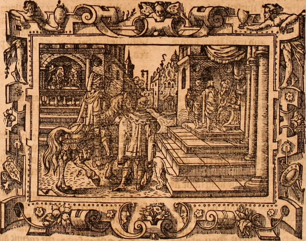 An illustration from The Holie Bible : conteynyng the Olde Testament and the Newe, 1568, leaf 644
