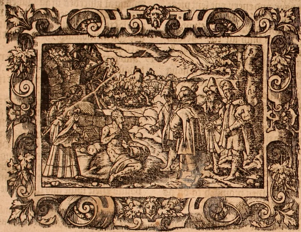 An illustration from The Holie Bible : conteynyng the Olde Testament and the Newe, 1568, leaf 649