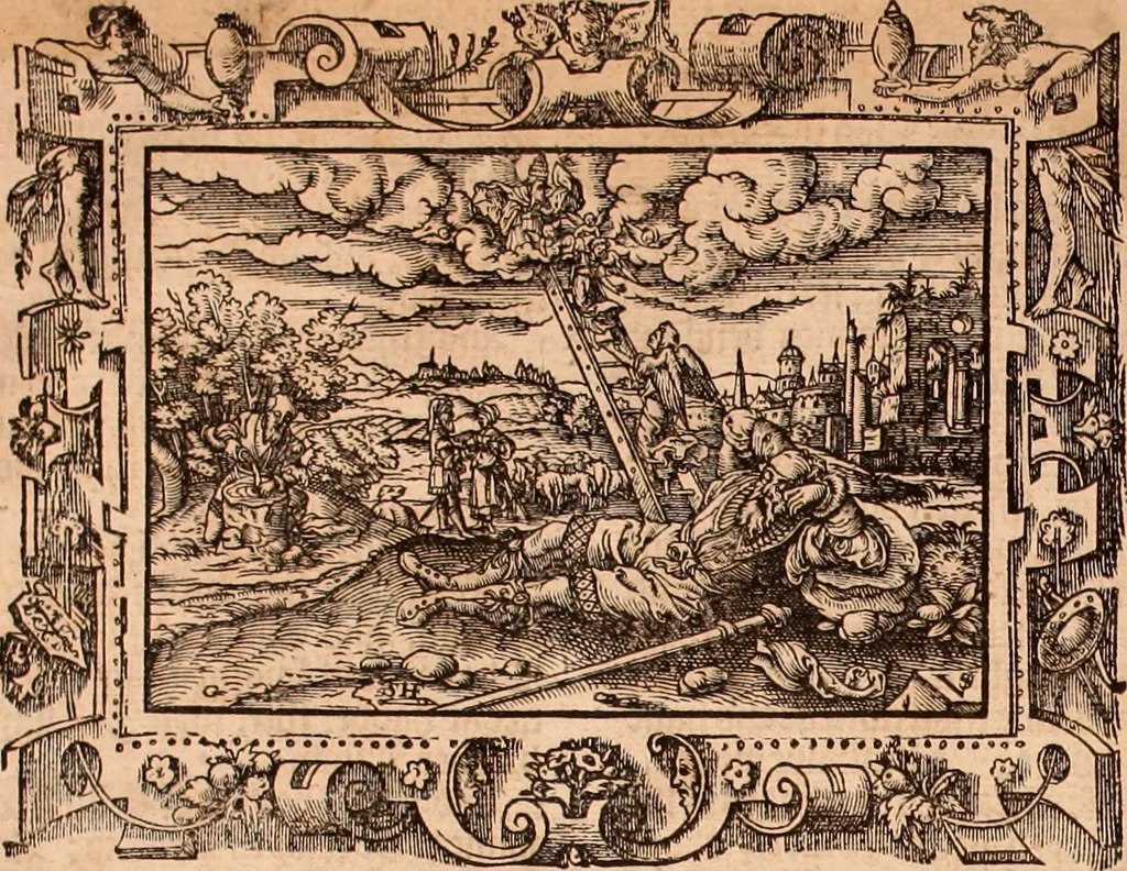 An illustration from The Holie Bible : conteynyng the Olde Testament and the Newe, 1568, leaf 85