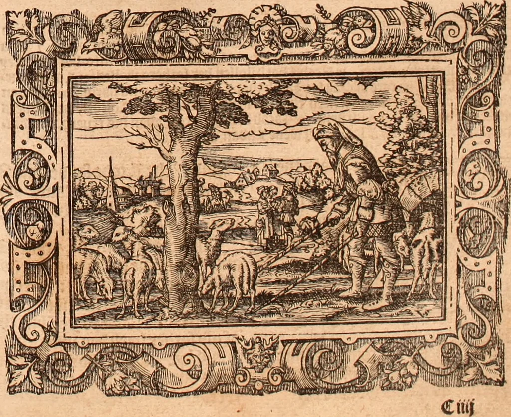 An illustration from The Holie Bible : conteynyng the Olde Testament and the Newe, 1568, leaf 90