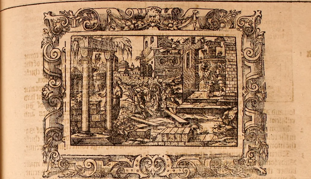 An illustration from The Holie Bible : conteynyng the Olde Testament and the Newe, 1568, leaf 928