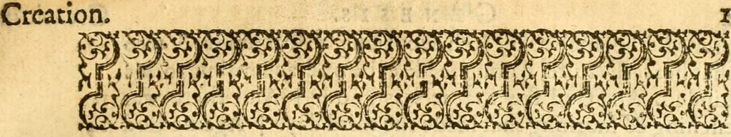 An illustration from The Holie Bible : faithfully translated into English, out of the authentical Latin. Diligently conferred with the Hebrew, Greeke, and other editions in divers languages ..., 1609, leaf 24