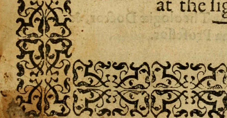 An illustration from The Holie Bible : faithfully translated into English, out of the authentical Latin. Diligently conferred with the Hebrew, Greeke, and other editions in divers languages ..., 1609, leaf 4