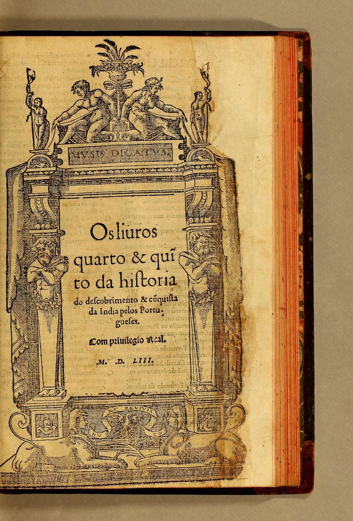 An illustration from Ho liuro primeiro dos dez da historia do descobrimento & conquista da India pelos Portugueses., 1552, leaf 325