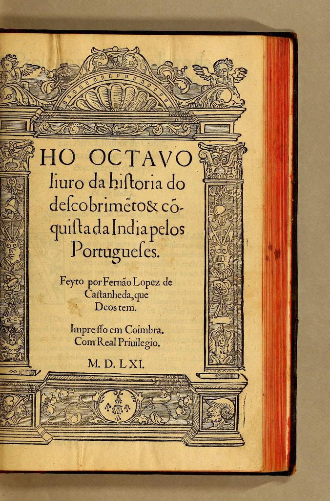 An illustration from Ho liuro primeiro dos dez da historia do descobrimento & conquista da India pelos Portugueses., 1552, leaf 383