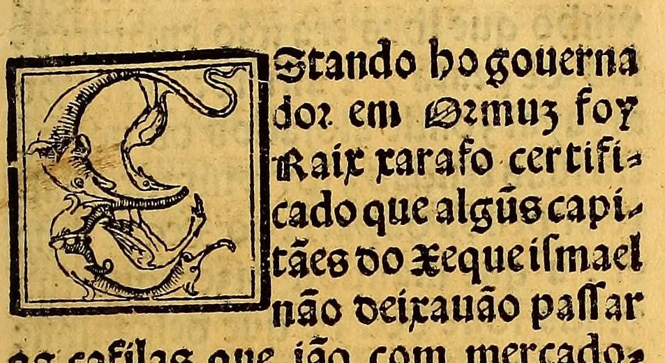 An illustration from Ho liuro primeiro dos dez da historia do descobrimento & conquista da India pelos Portugueses., 1552, leaf 75