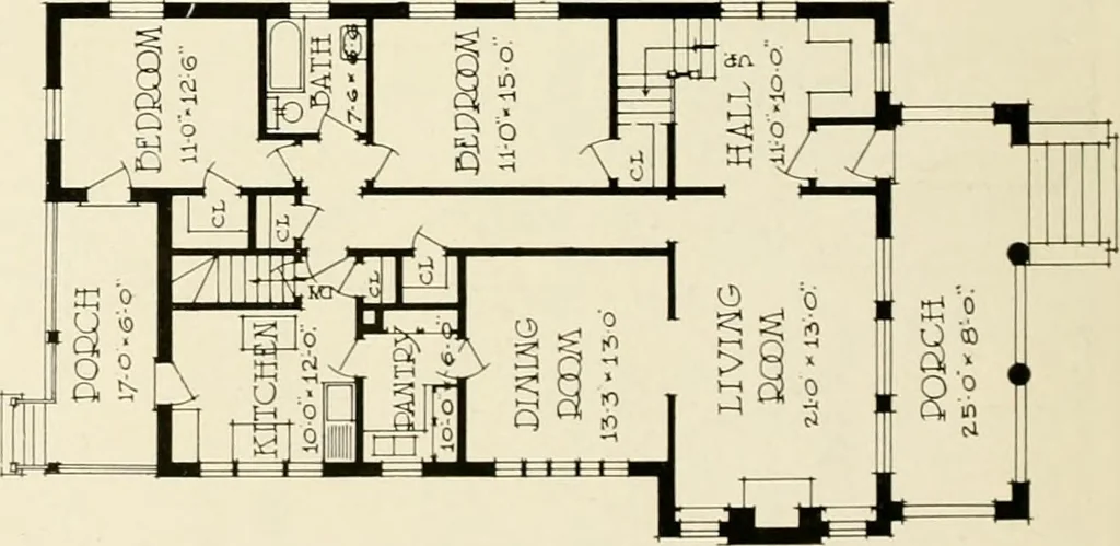 An illustration from Hollow tile for the home., 1920, leaf 11