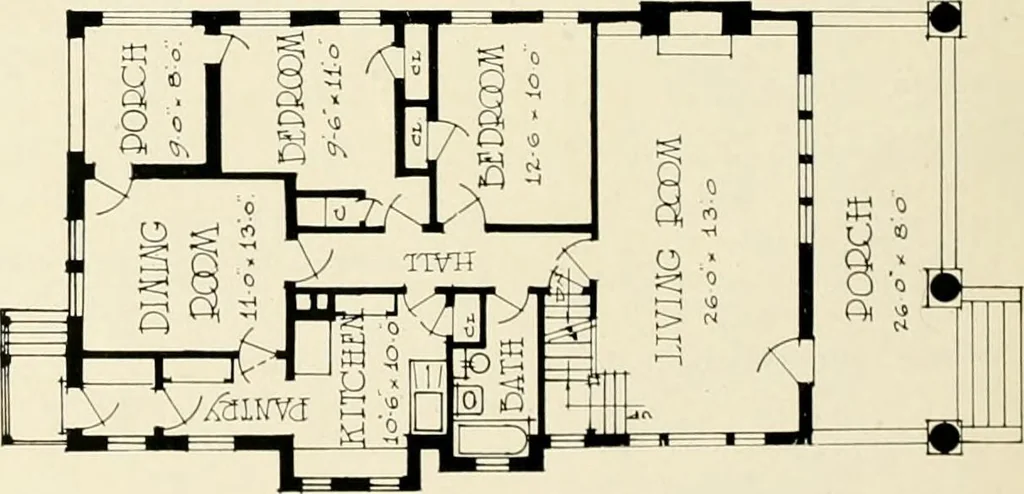 An illustration from Hollow tile for the home., 1920, leaf 13