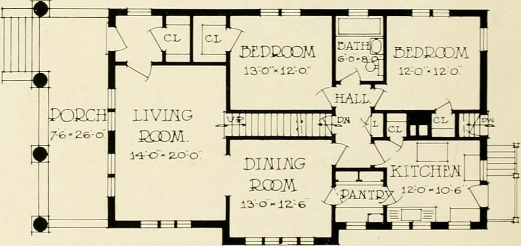 An illustration from Hollow tile for the home., 1920, leaf 15