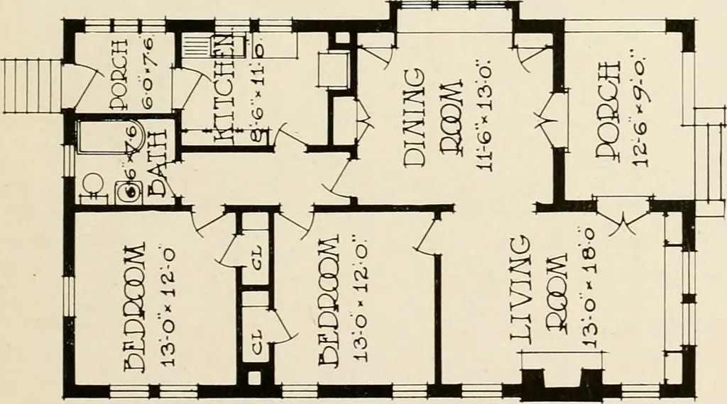 An illustration from Hollow tile for the home., 1920, leaf 18