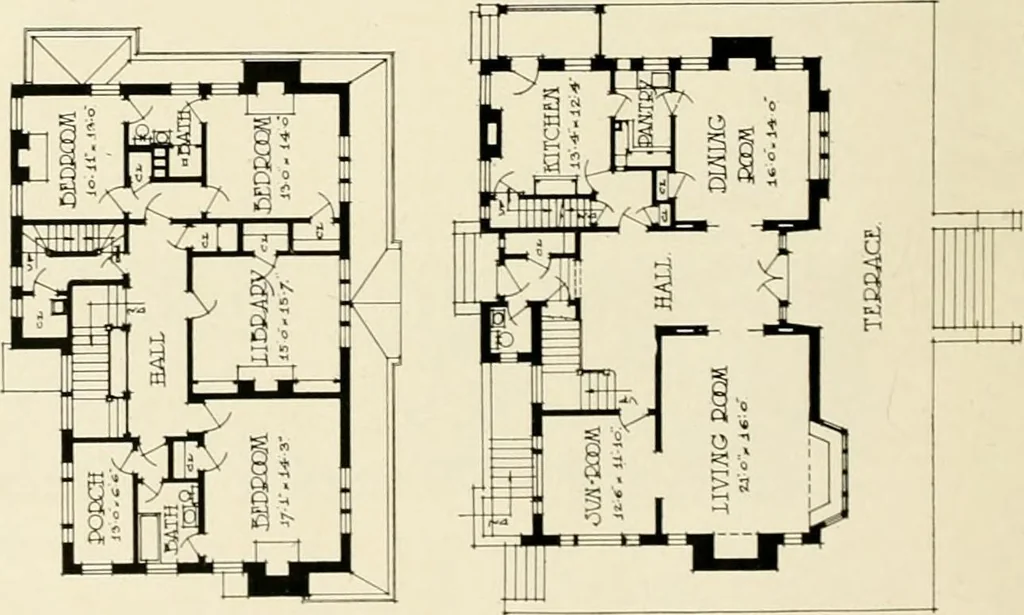 An illustration from Hollow tile for the home., 1920, leaf 23