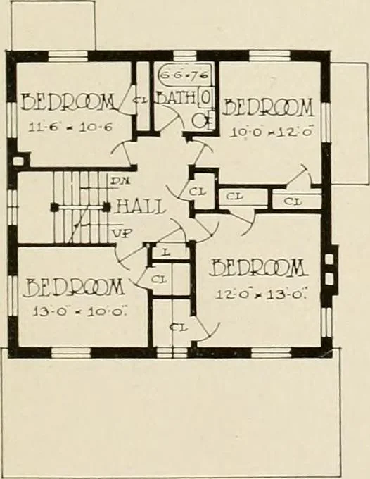 An illustration from Hollow tile for the home., 1920, leaf 26