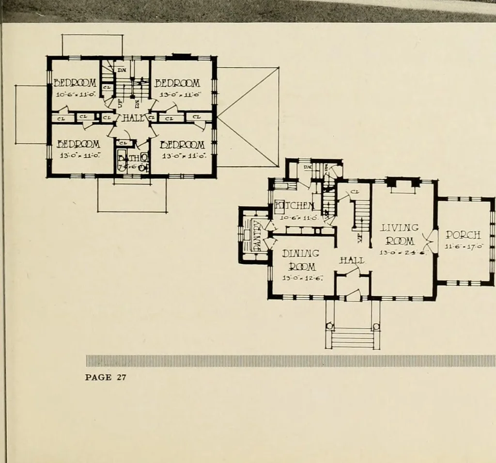 An illustration from Hollow tile for the home., 1920, leaf 28
