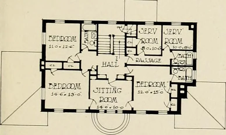 An illustration from Hollow tile for the home., 1920, leaf 32