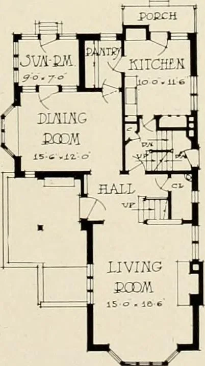 An illustration from Hollow tile for the home., 1920, leaf 34