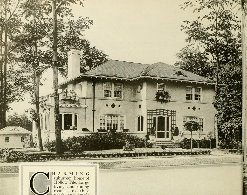 An illustration from Hollow tile for the home., 1920, leaf 37