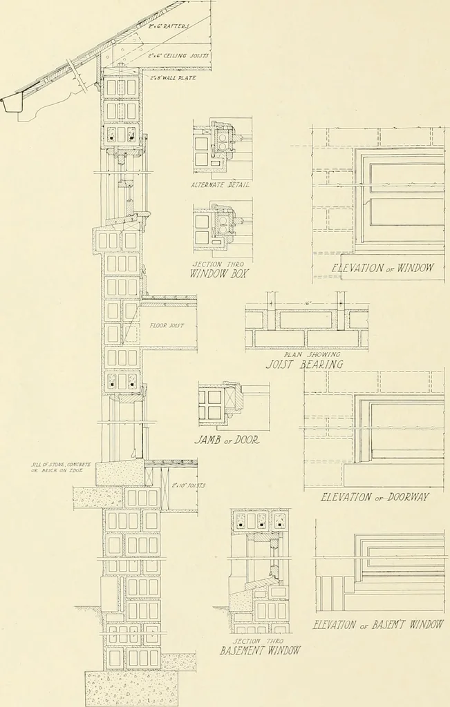 An illustration from Hollow tile for the home., 1920, leaf 45