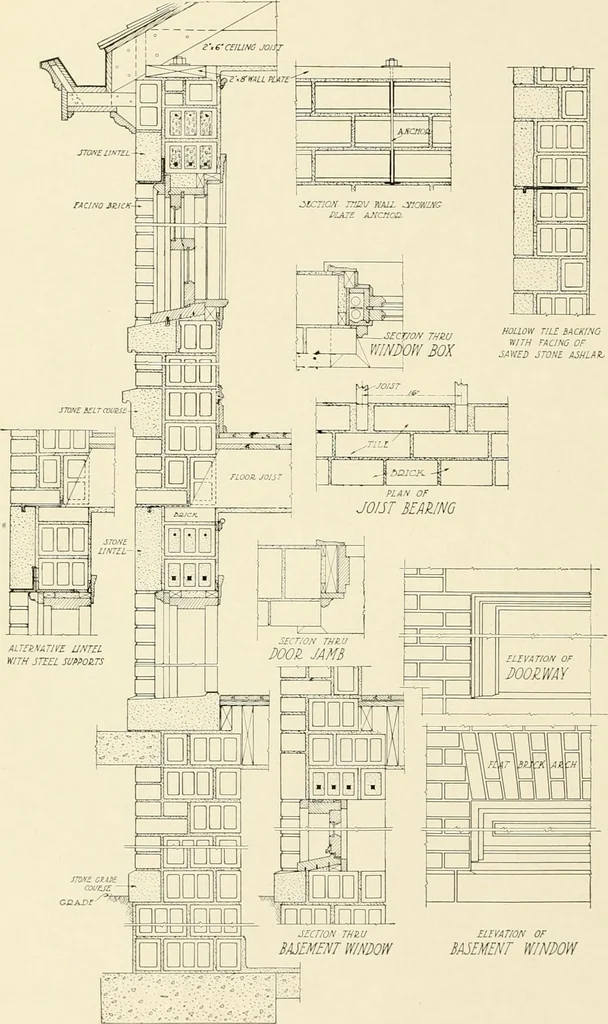 An illustration from Hollow tile for the home., 1920, leaf 47