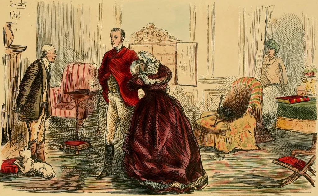 An illustration from Hollybush Hall, or, Open house in an open country, 1871, leaf 118