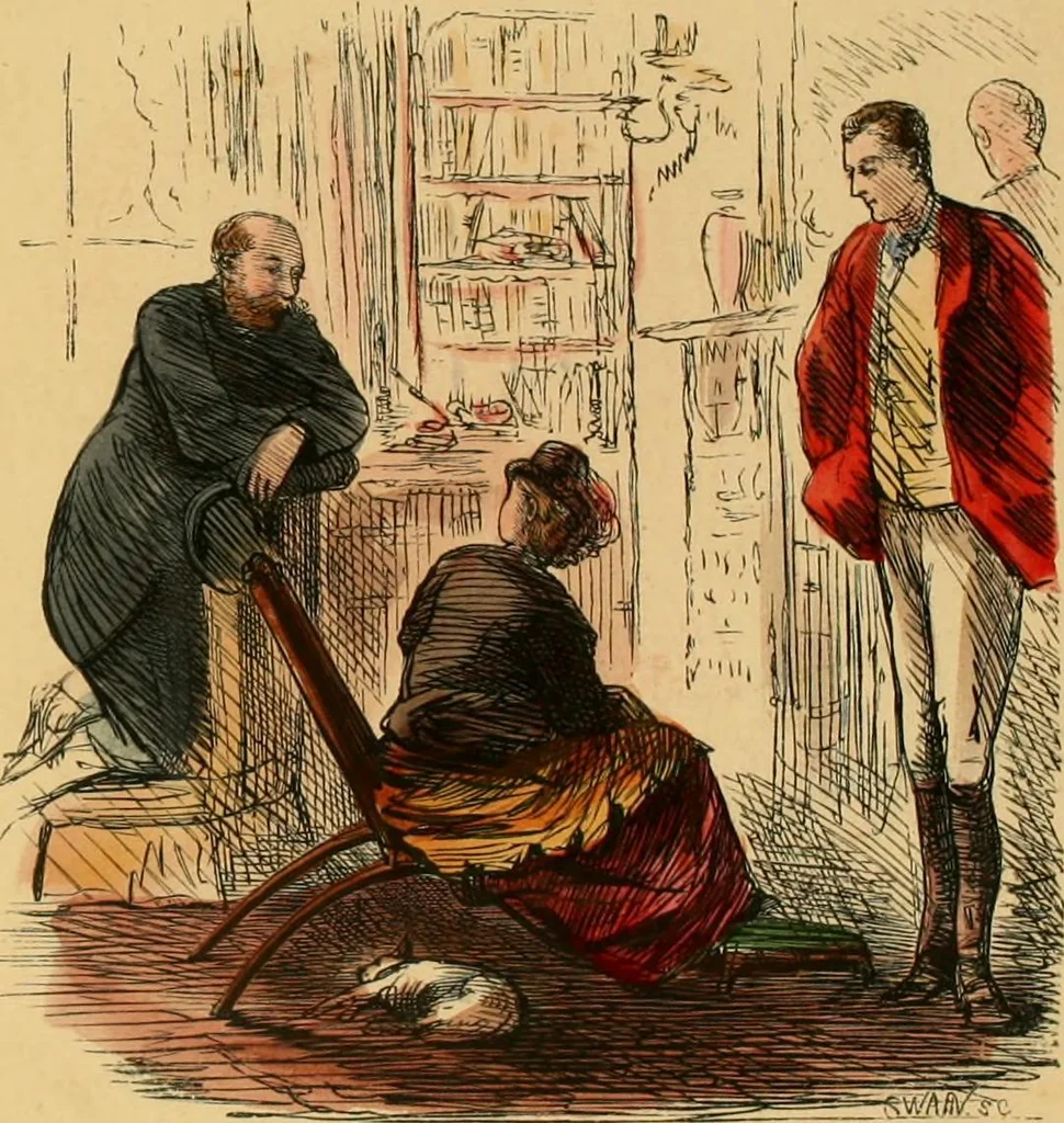 An illustration from Hollybush Hall, or, Open house in an open country, 1871, leaf 122