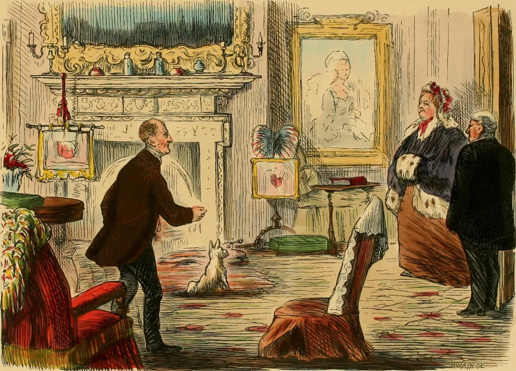 An illustration from Hollybush Hall, or, Open house in an open country, 1871, leaf 16