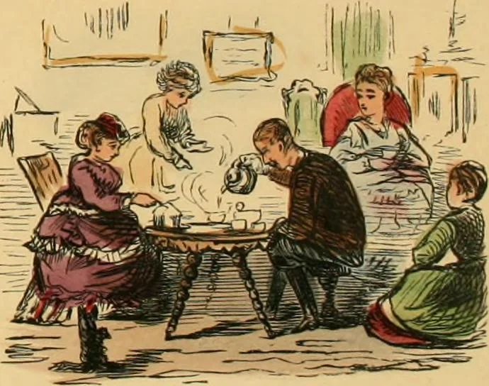 An illustration from Hollybush Hall, or, Open house in an open country, 1871, leaf 32